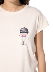 T-Shirt aus Modalmix