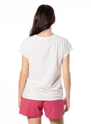T-Shirt aus Modalmix