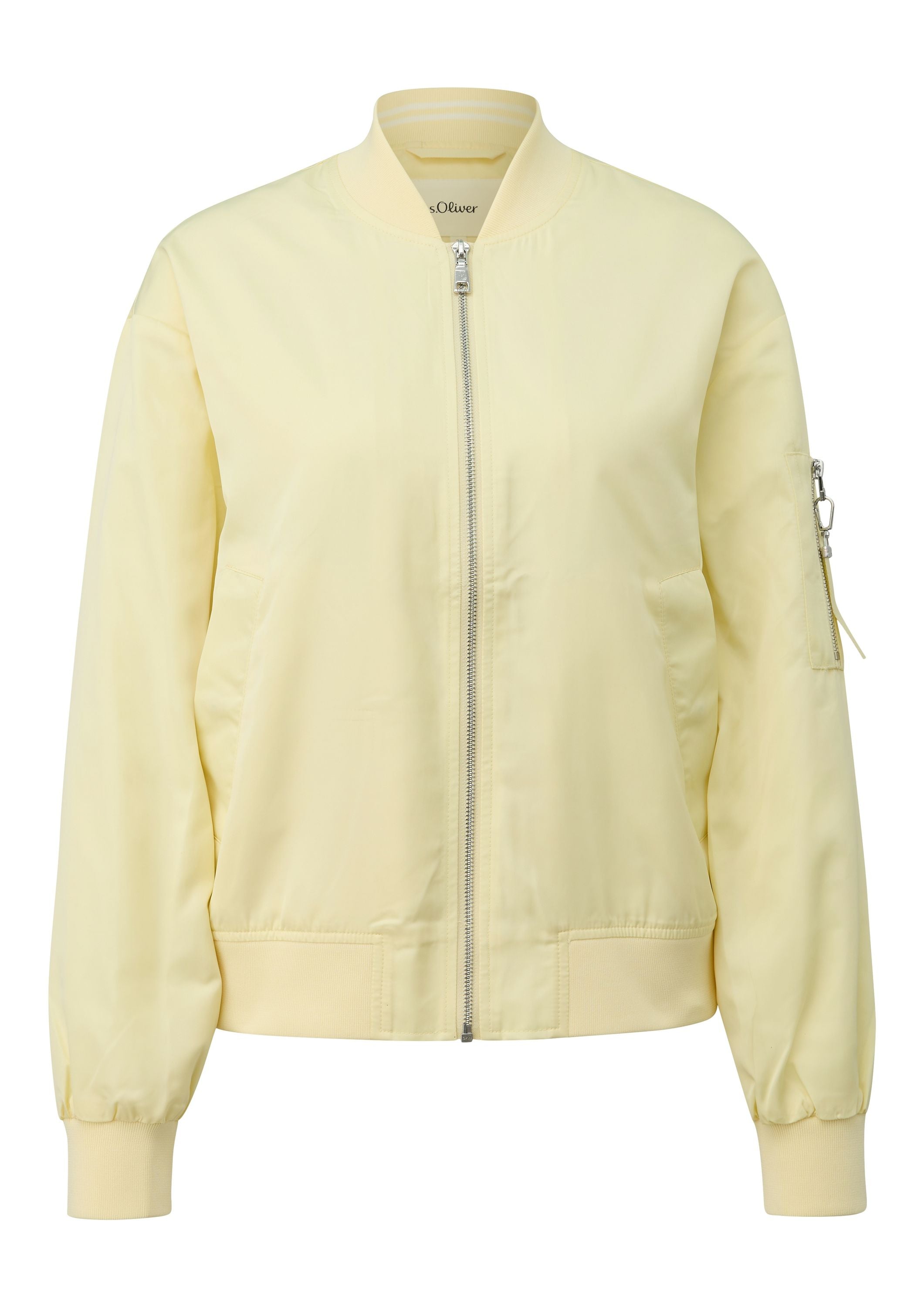 Bomberjacke mit Bündchenkragen