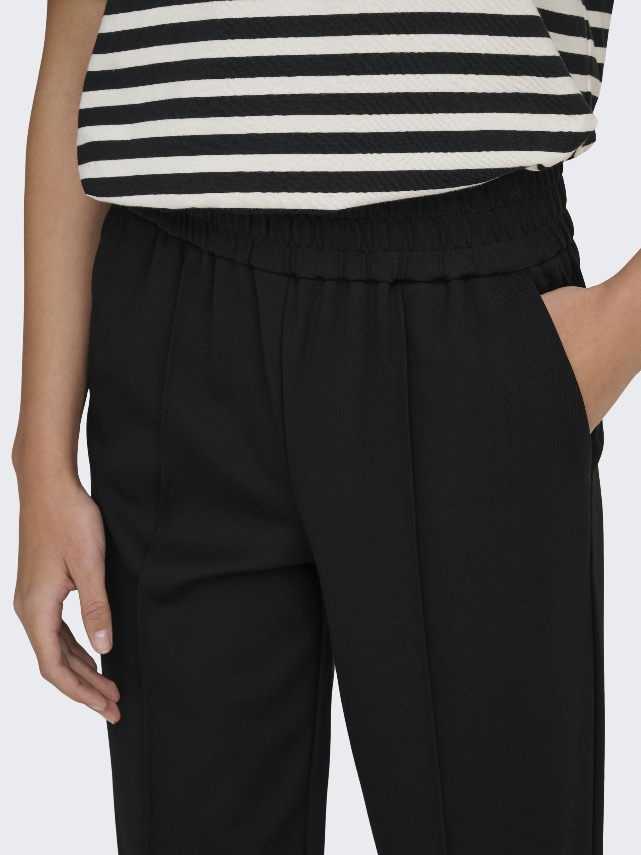 Feine Stoffhose Wide Leg