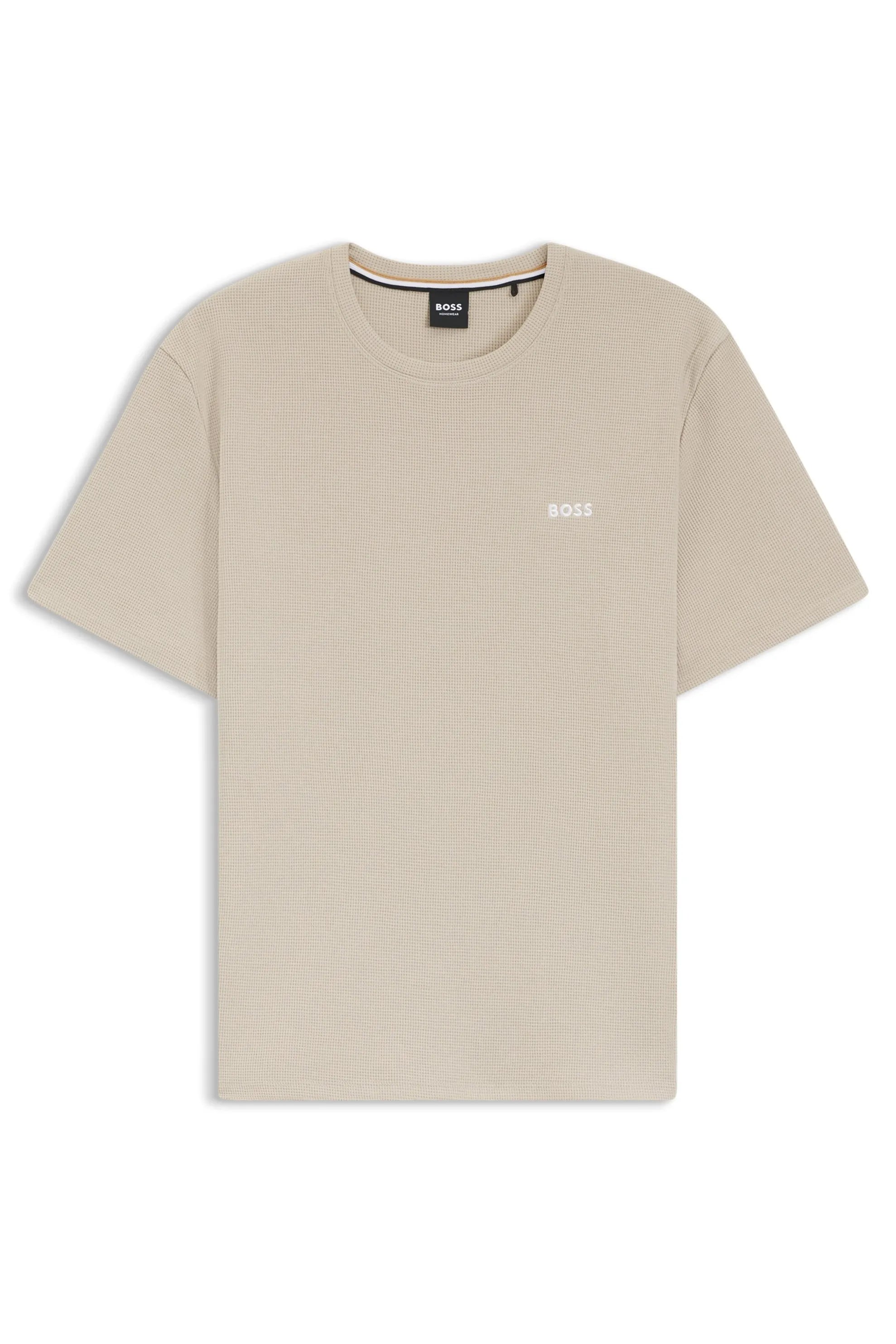 Pyjama-Shirt in Waffelstruktur