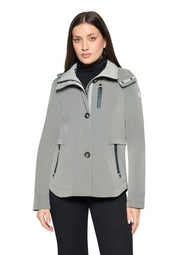 Übergangsjacke mit abnehmbarer Kapuze