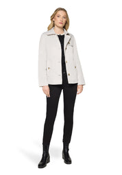 Übergangsjacke mit aufliegendem Kragen