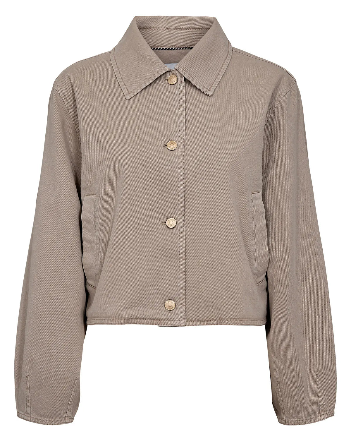 Jeansjacke cropped aus Baumwolle
