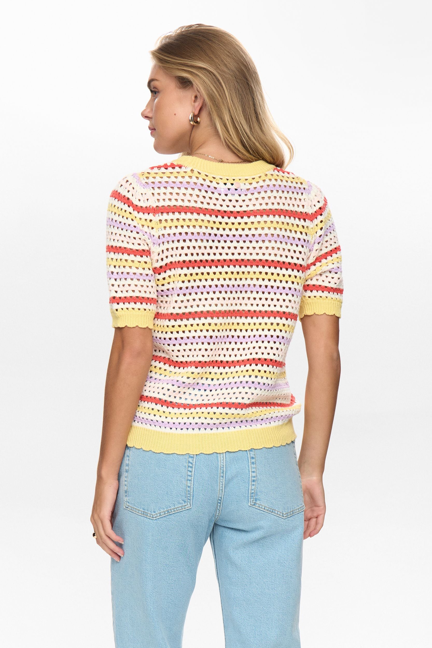 Strick-T-Shirt aus Baumwolle