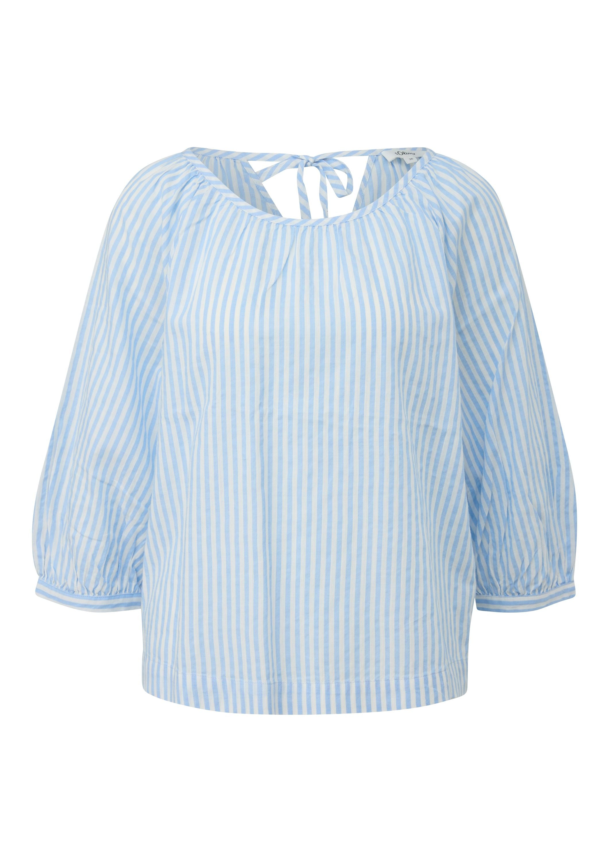 Bluse Relaxed Fit aus Baumwollmix