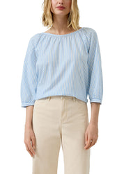 Bluse Relaxed Fit aus Baumwollmix
