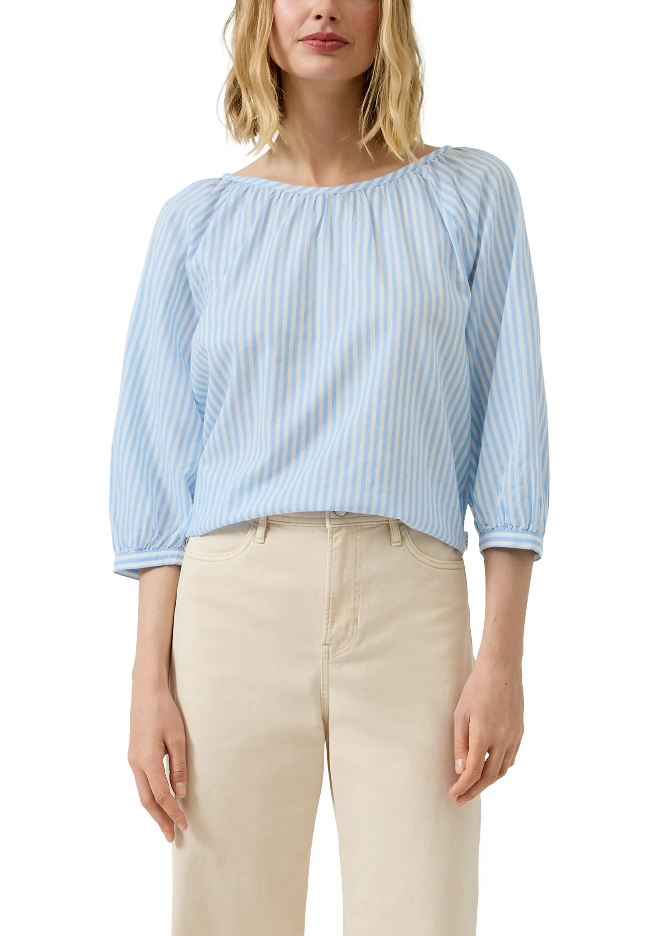 Bluse Relaxed Fit aus Baumwollmix