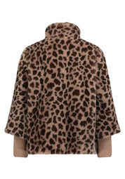 Kunstpelzjacke mit Stehkragen