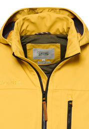 Softshelljacke mit abnehmbarer Kapuze
