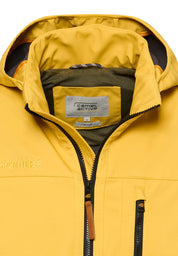 Softshelljacke mit abnehmbarer Kapuze