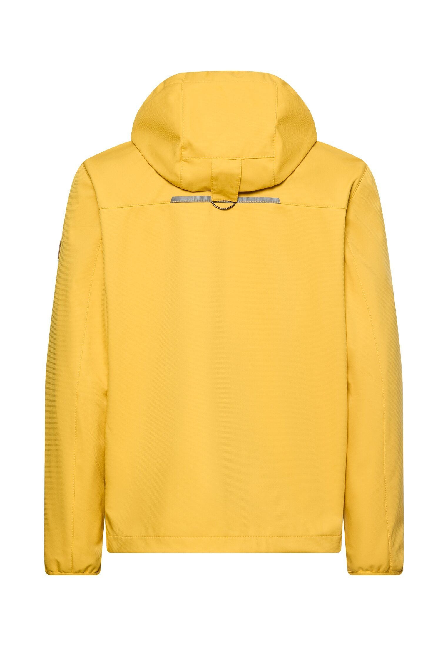 Softshelljacke mit abnehmbarer Kapuze