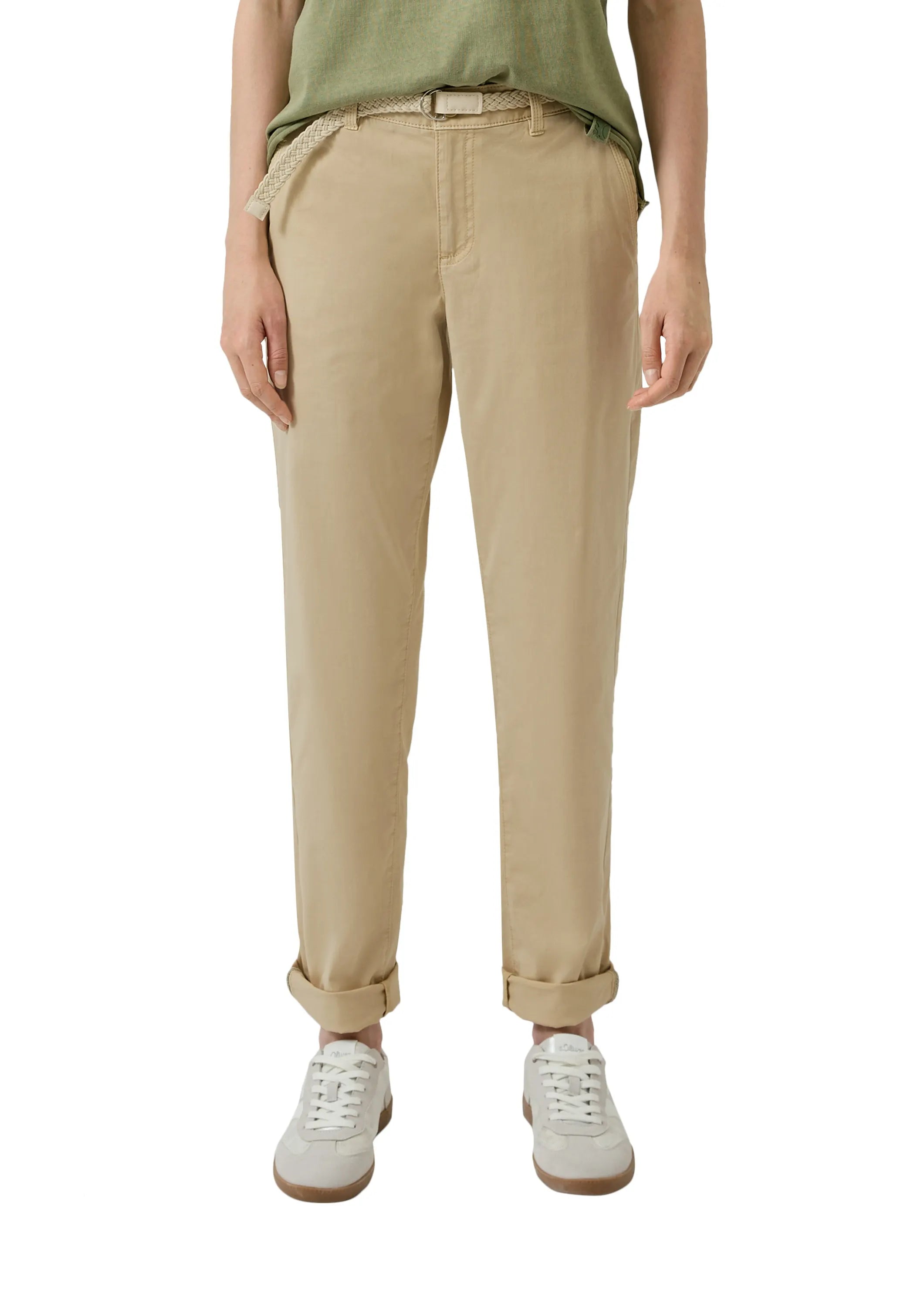 Chino Regular Fit aus Baumwollmix