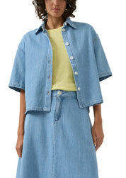 Jeansbluse aus Baumwolle