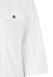 Leinenjacke mit Stehkragen