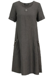 Leinenkleid Midi