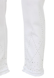 Jeans Slim Fit mit Strass-Details
