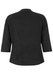 Leinenjacke mit Stehkragen