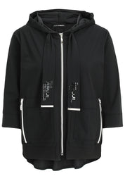 Sweatshirtjacke mit Kapuze