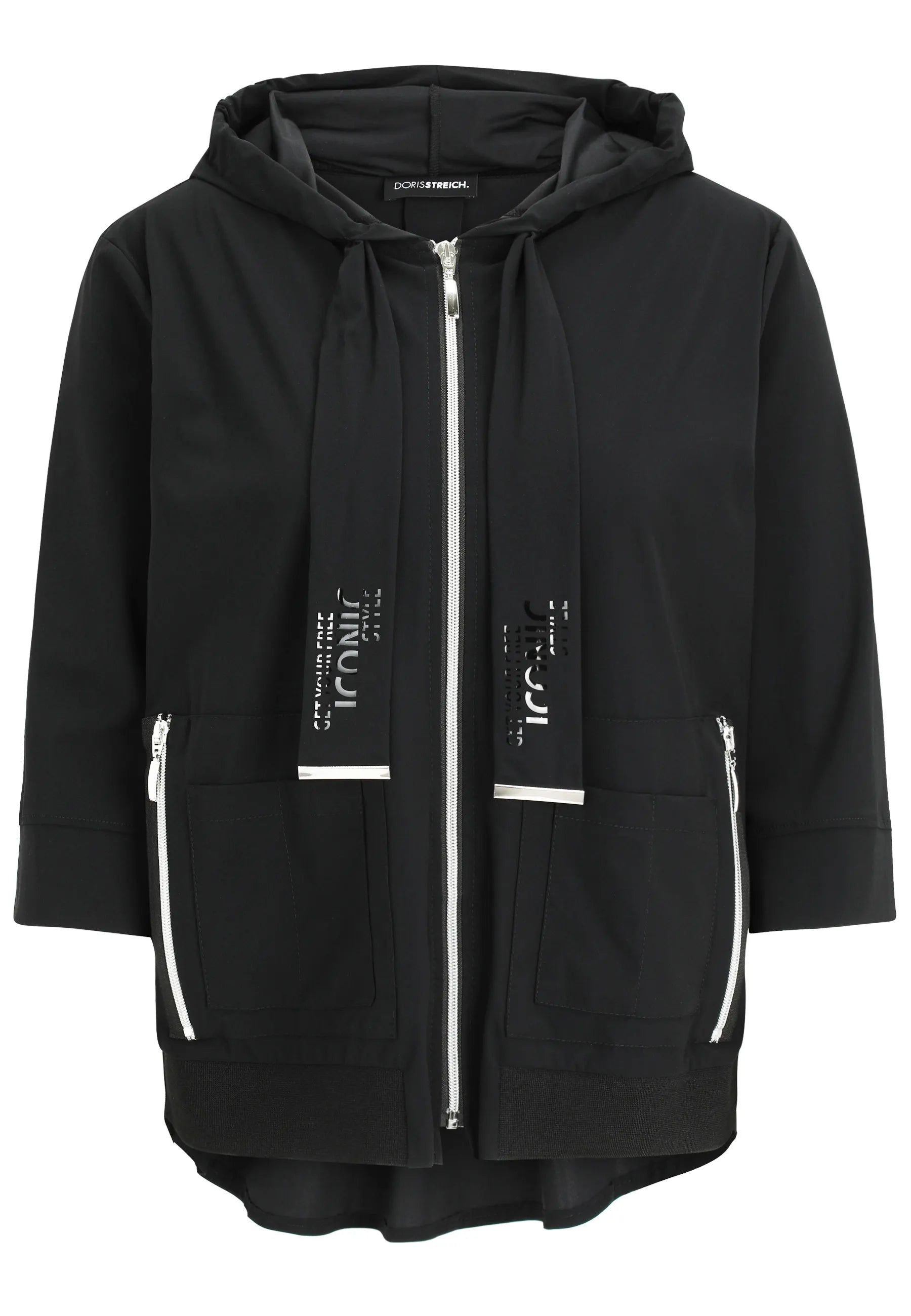 Sweatshirtjacke mit Kapuze