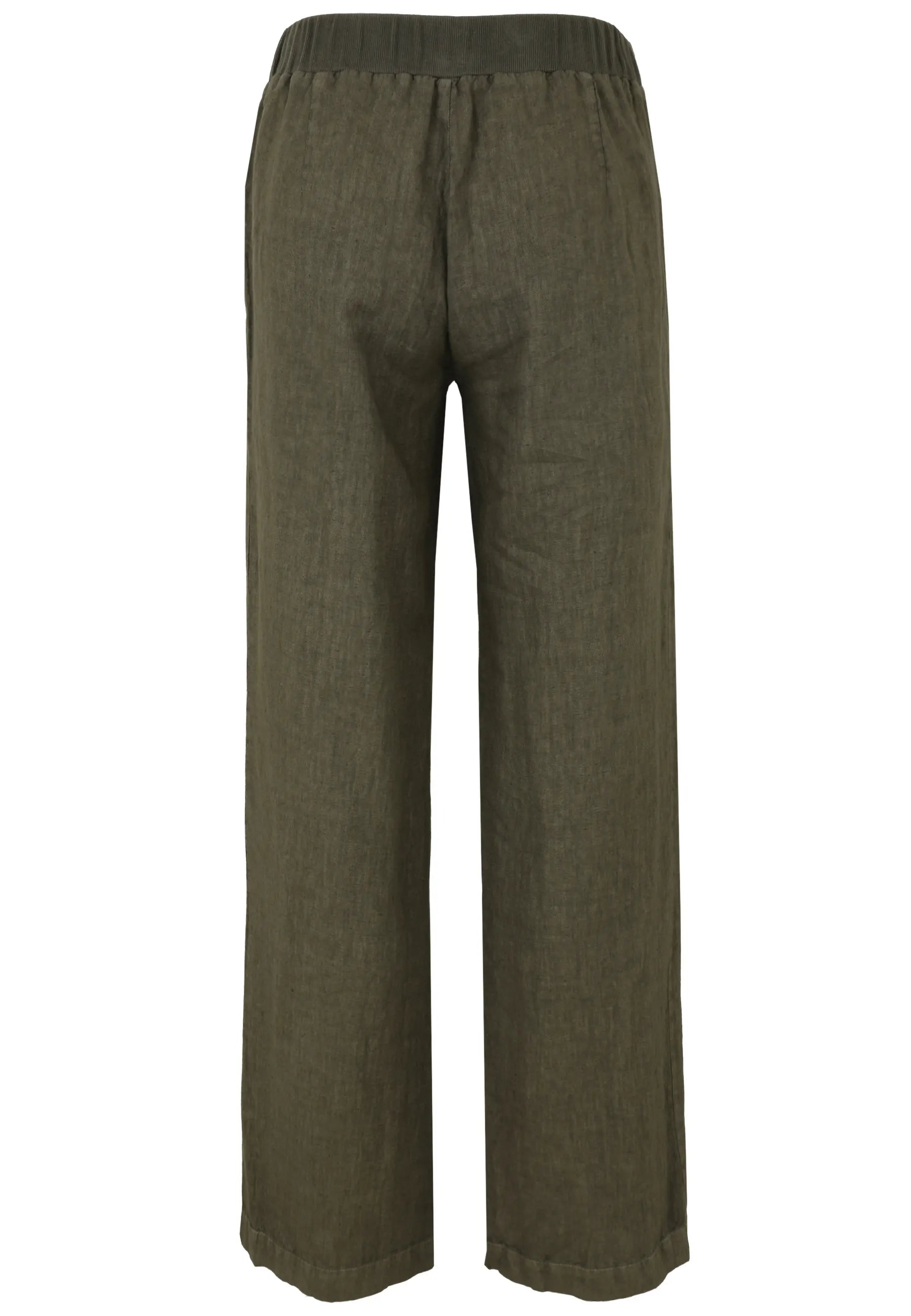 Leinenhose Straight Leg