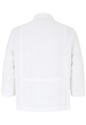 Leinenjacke mit Stehkragen
