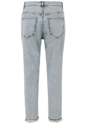 Jeans Slim Fit mit Strass-Details
