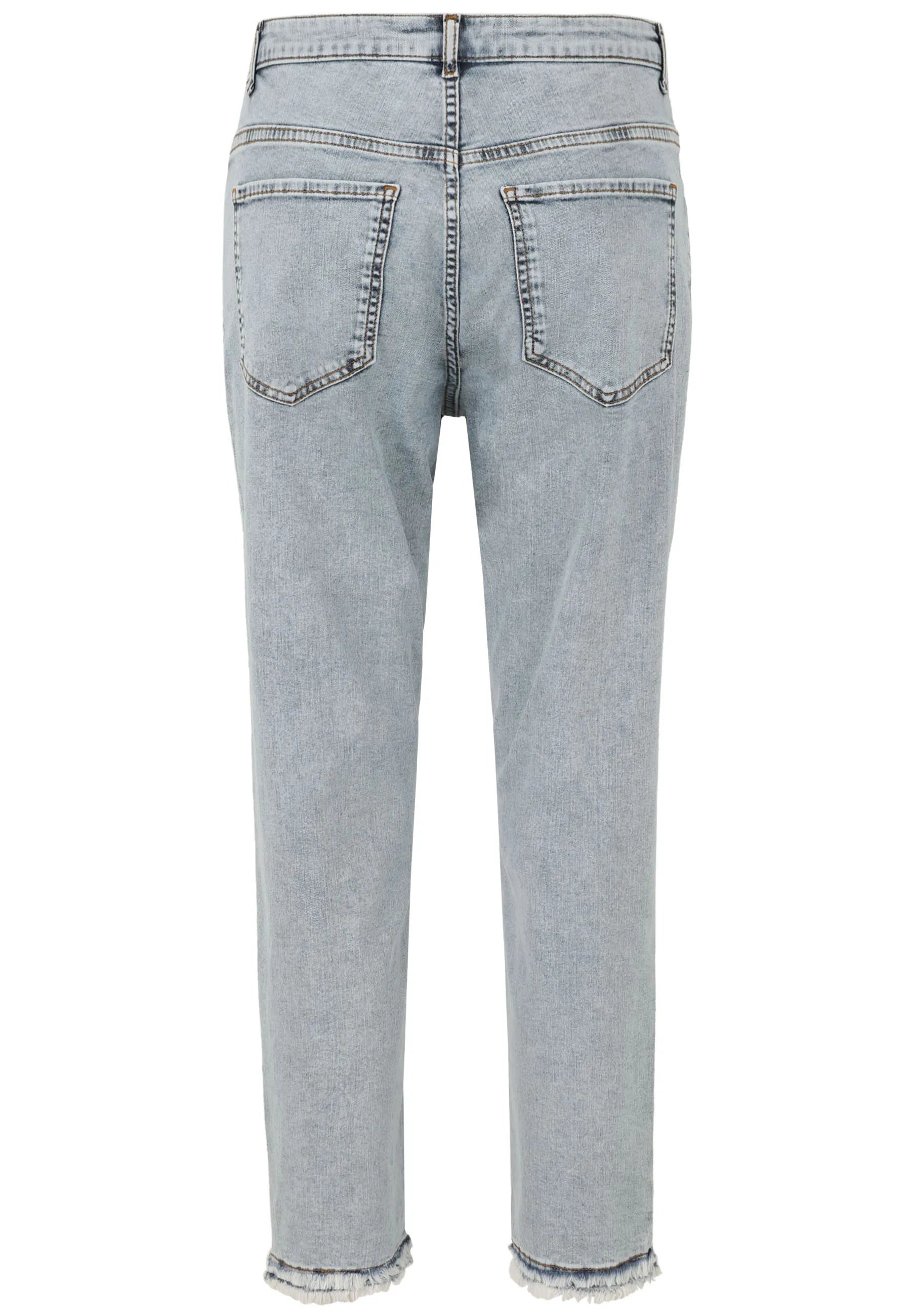 Jeans Slim Fit mit Strass-Details