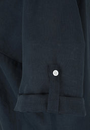 Leinenbluse mit V-Ausschnitt