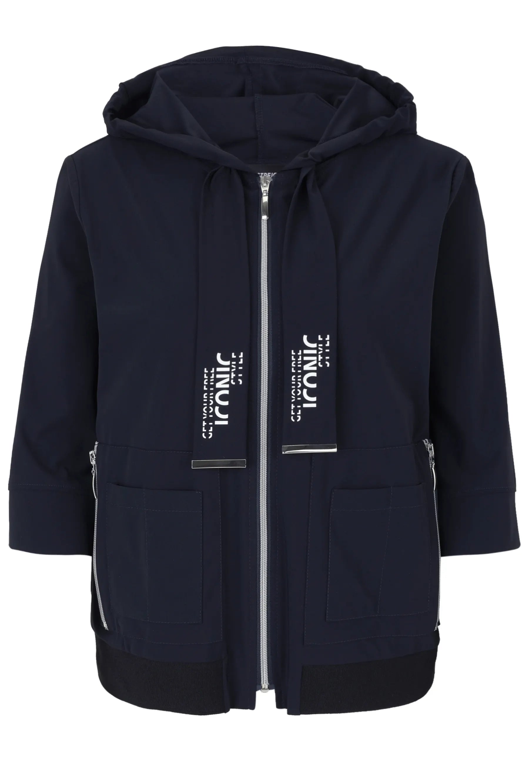 Sweatshirtjacke mit Kapuze