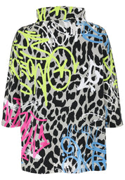 Sweatshirtjacke aus Baumwollmix
