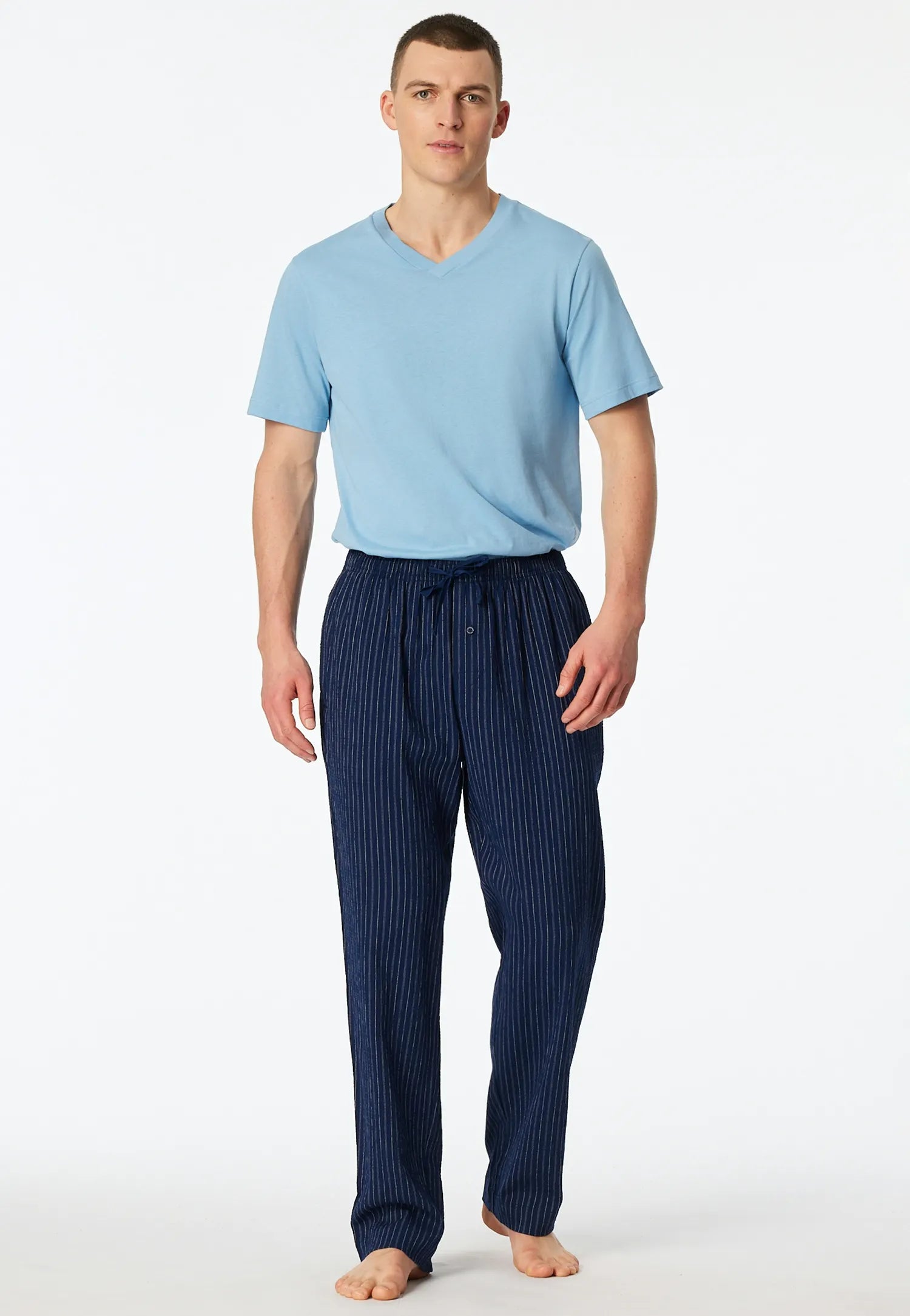 Loungehose gestreift