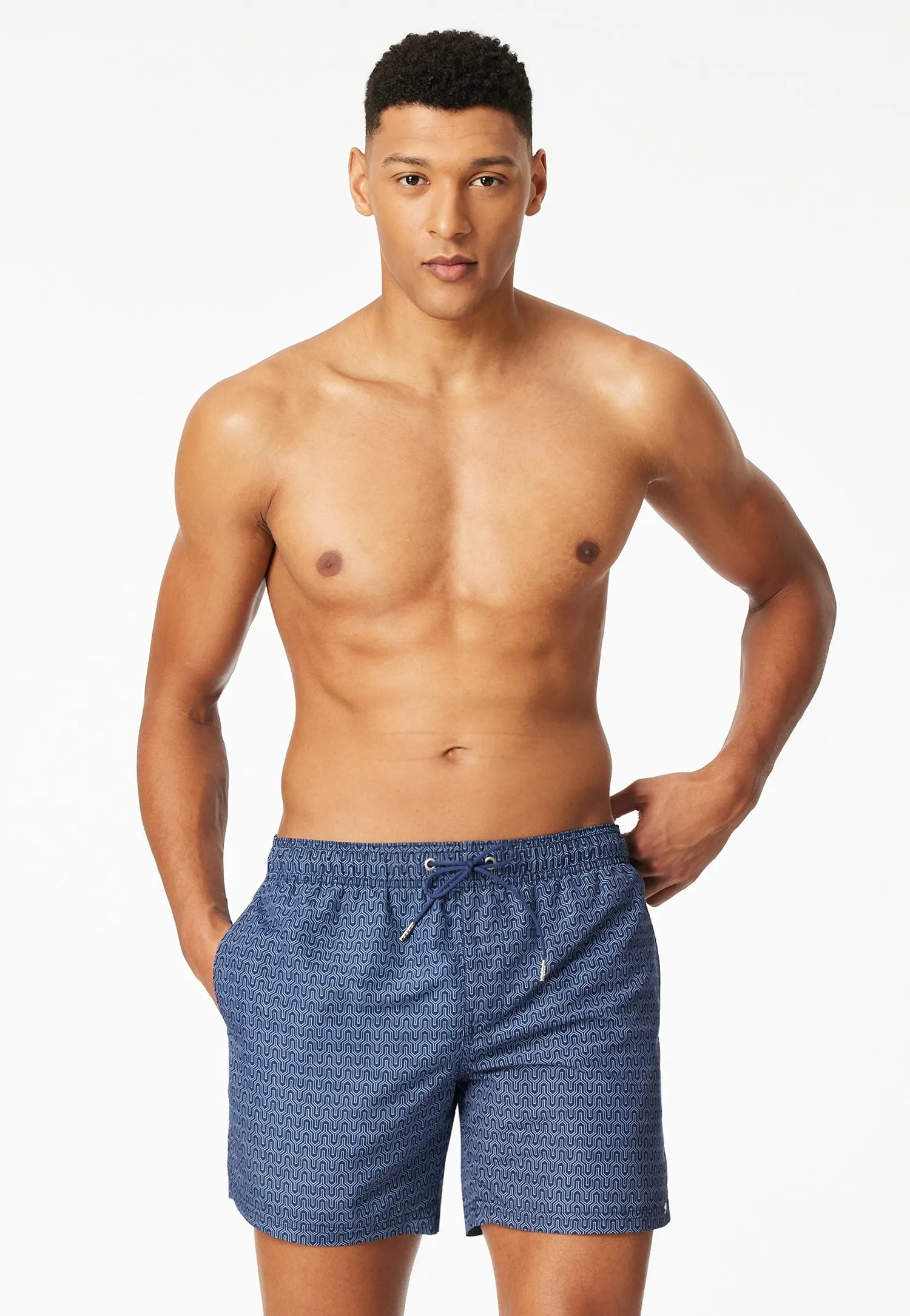Badeshorts gemustert