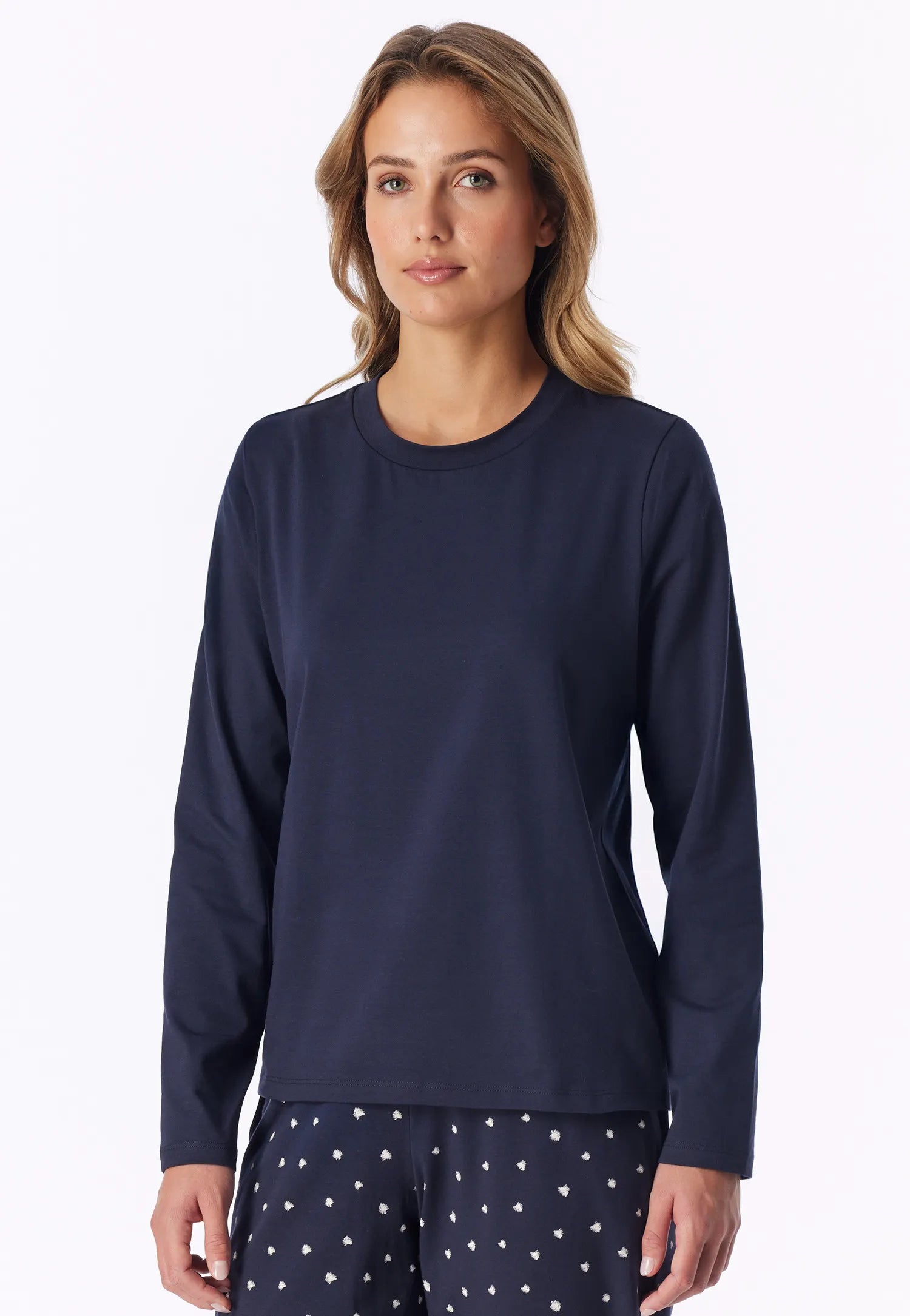 Langarmshirt aus Baumwolle