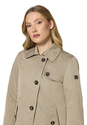 Übergangsjacke mit aufliegendem Kragen