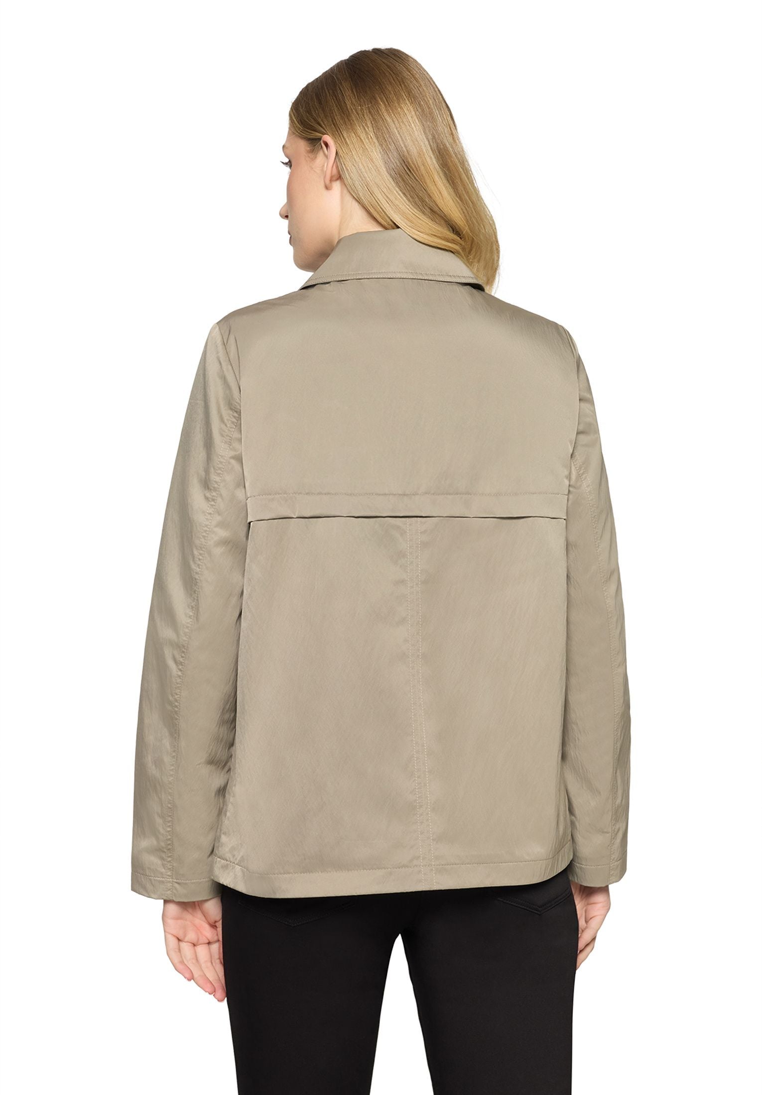 Übergangsjacke mit aufliegendem Kragen