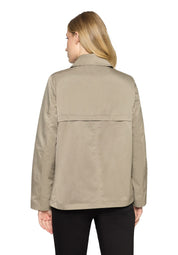 Übergangsjacke mit aufliegendem Kragen