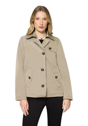 Übergangsjacke mit aufliegendem Kragen
