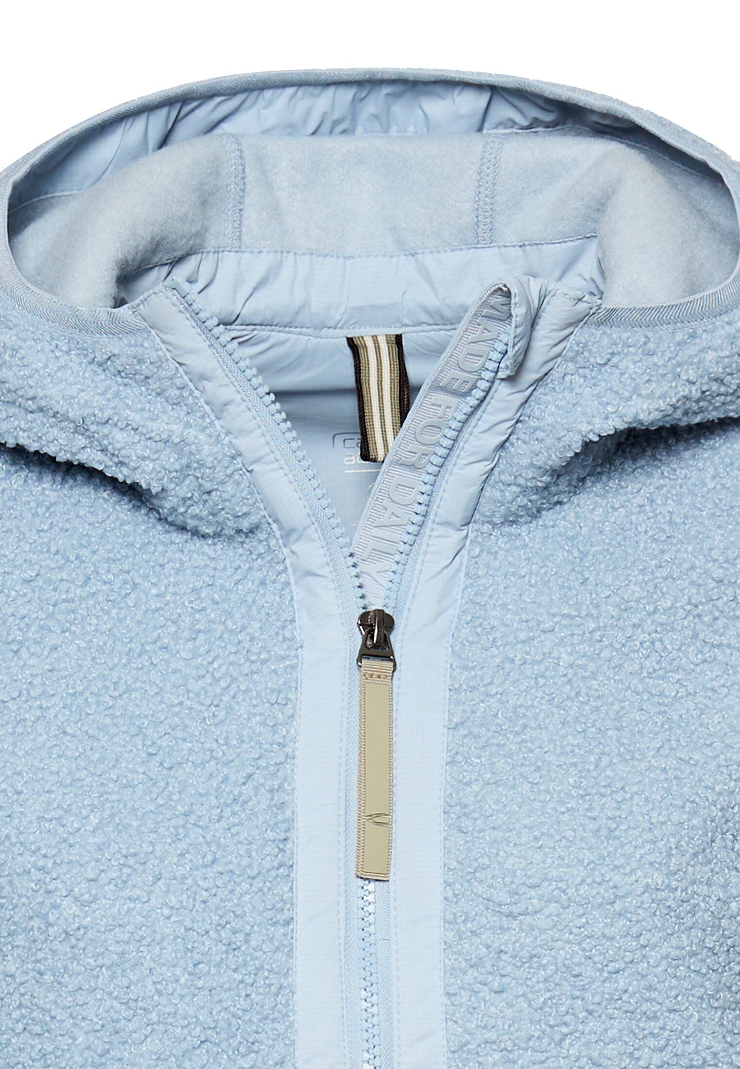 Teddy-Fleecejacke mit Kapuze