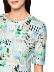 Ripp-Shirt aus Baumwollstretch