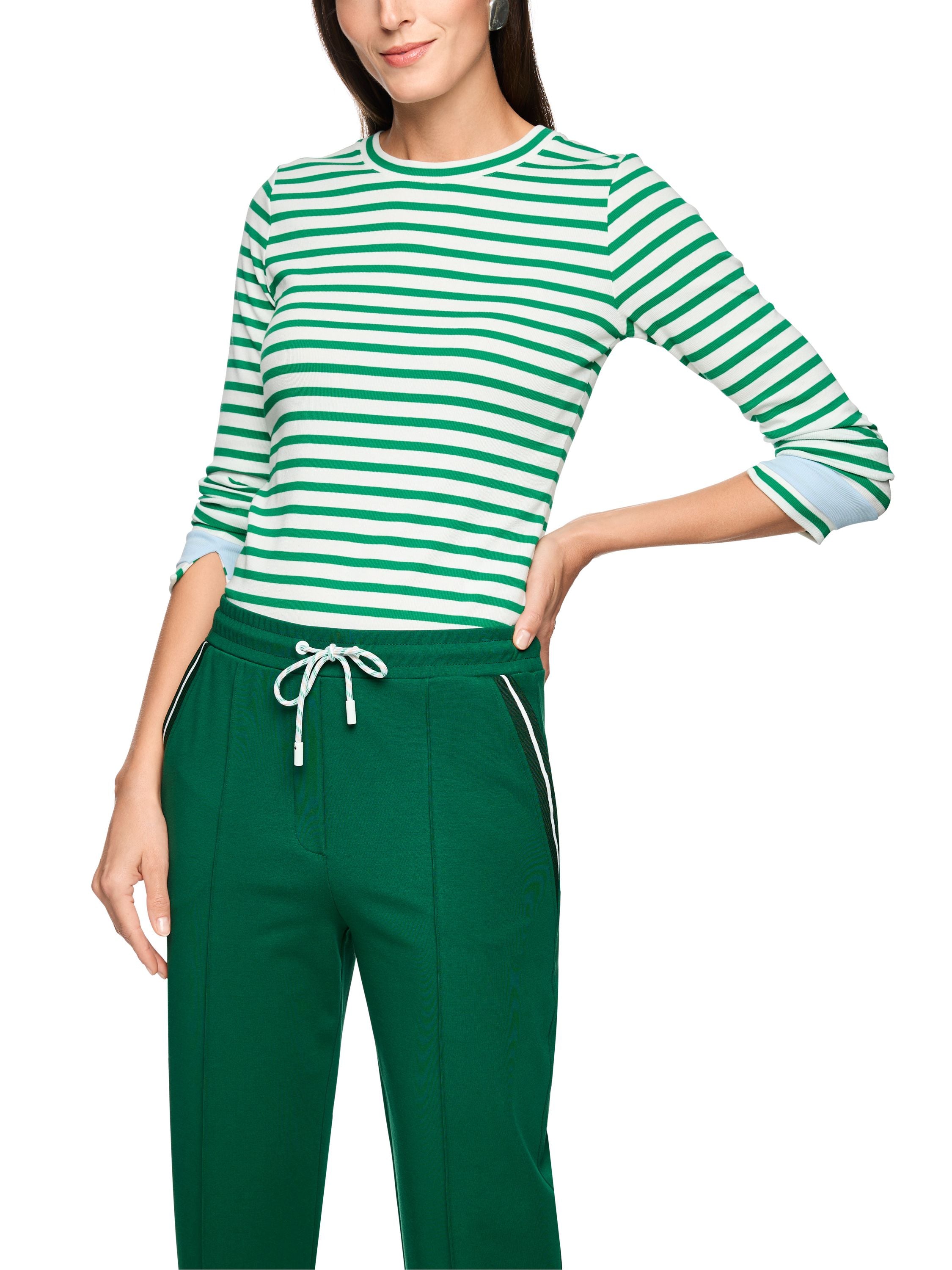 Langarmshirt aus Ripp-Strick
