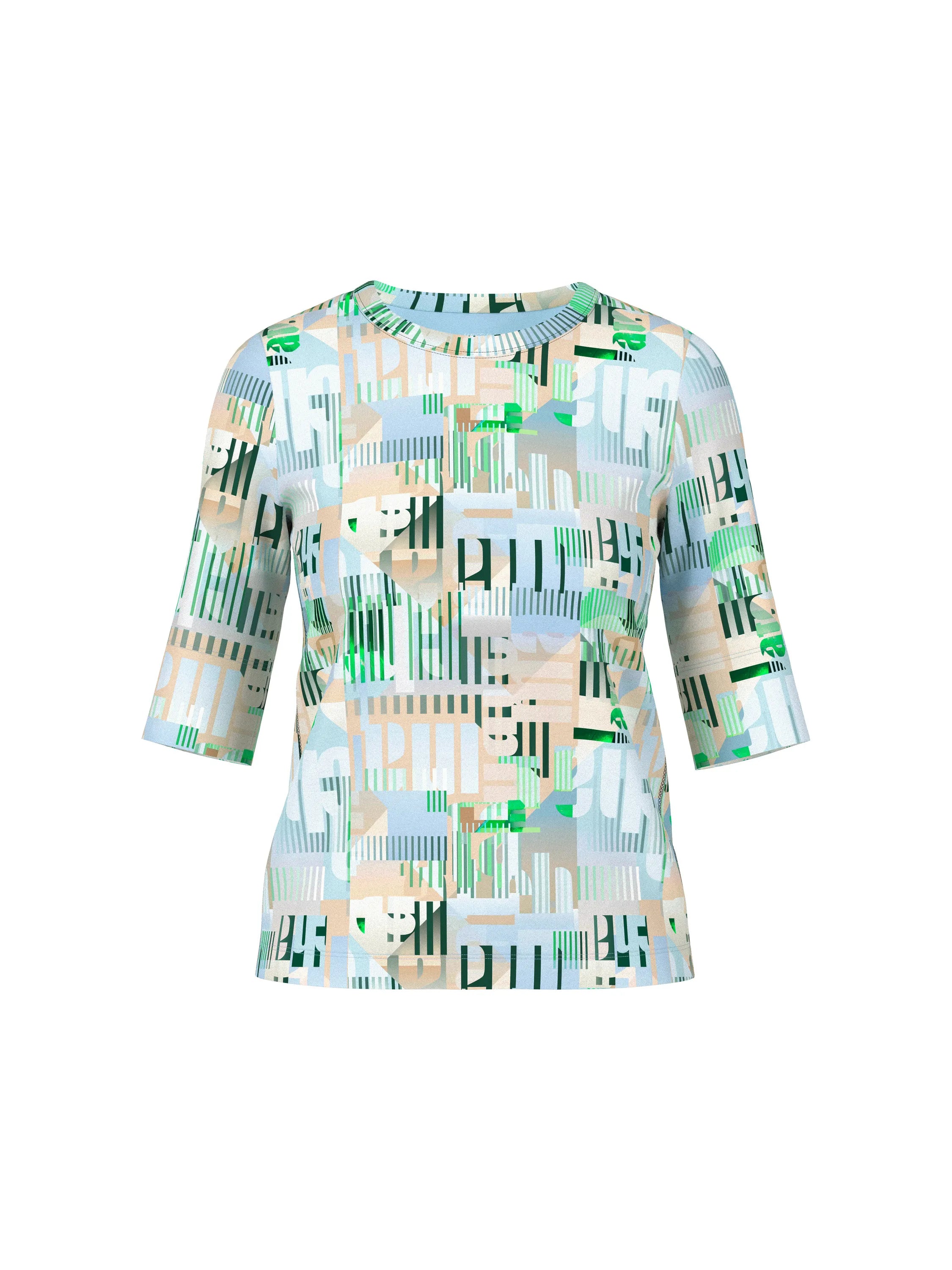 Ripp-Shirt aus Baumwollstretch