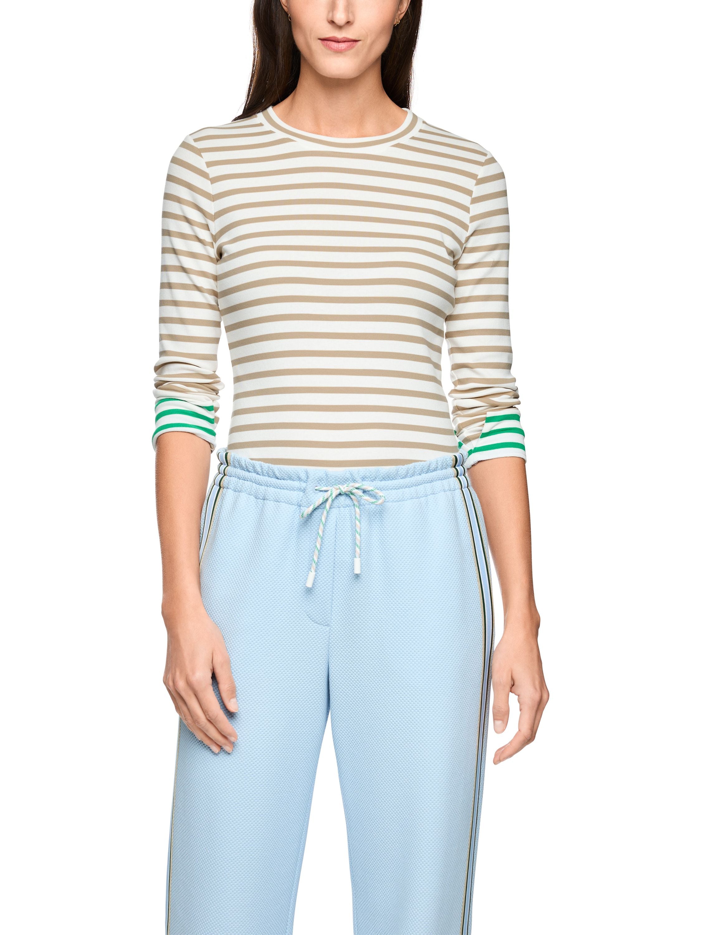 Langarmshirt aus Ripp-Strick
