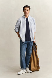 Hemd Regular Fit aus Leinenmix