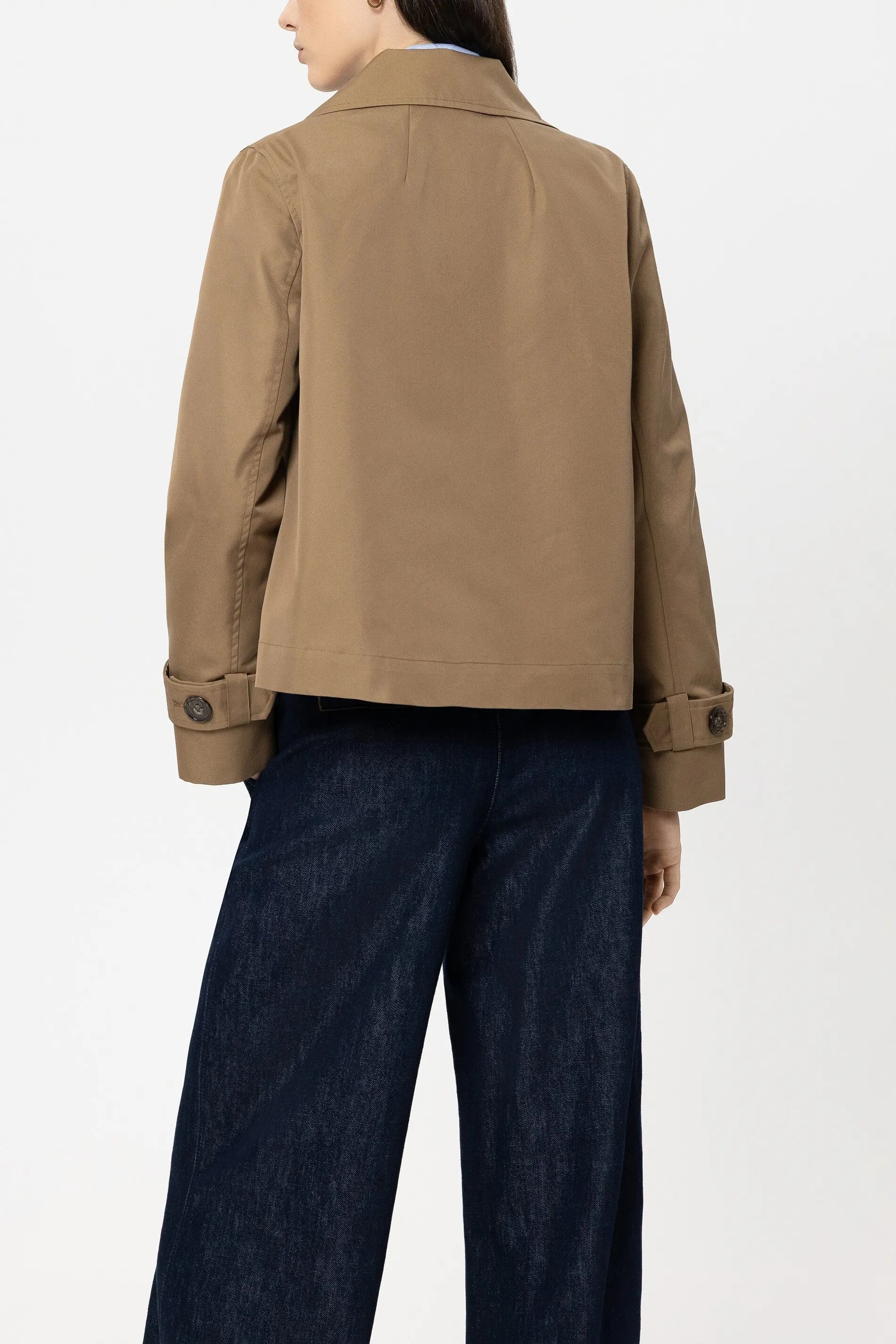 Trenchcoat aus Baumwollmix
