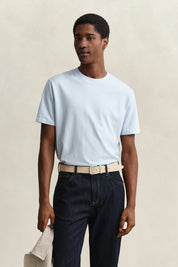 T-Shirt aus Two-Toned Piqué