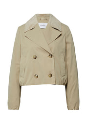 Tench-Jacke mit Kordkragen