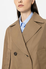 Trenchcoat aus Baumwollmix