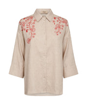 Bluse AUDRI aus Leinenmix
