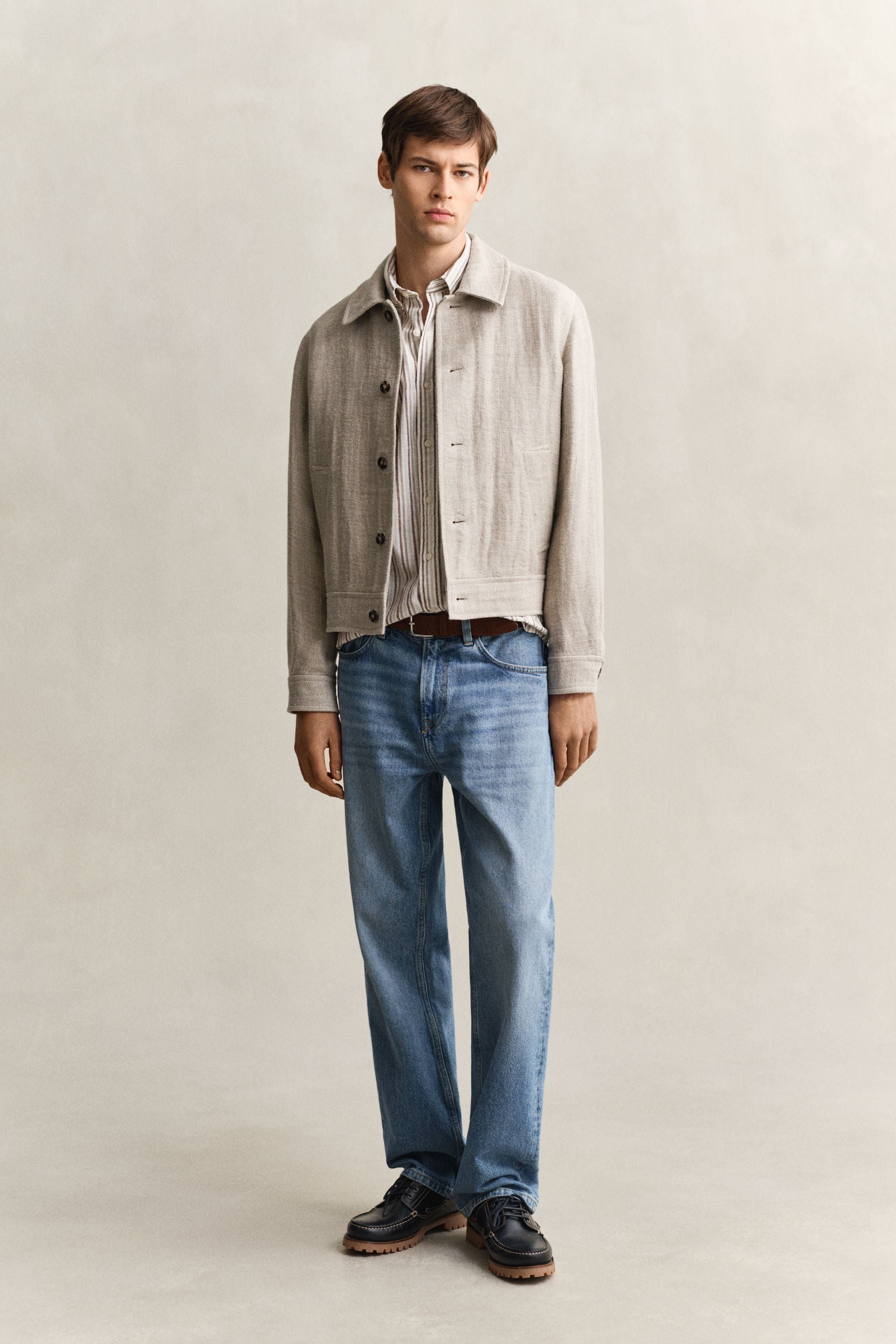 Hemd Regular Fit aus Leinenmix